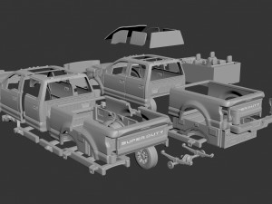 Fo-rd F-250 2022 3D Baskı Modeli