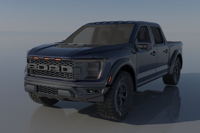 Fo-rd F-150 Raptor 2022 3D 打印模型 .c4d .max .obj .3ds .fbx .stl .blend 
