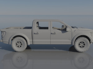 Fo-rd F-150 Raptor 2022 3D 打印模型