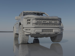 Fo-rd F-150 Raptor 2022 3D 打印模型