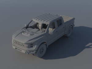 Fo-rd F-150 Raptor 2022 3D 打印模型