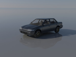 Honda Civic Sedan 1991 3D 打印模型