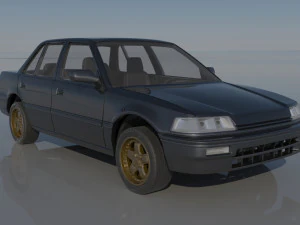Honda Civic Sedan 1991 3D Print Model