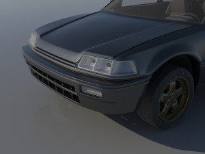 Honda Civic Sedan 1991 3D 打印模型