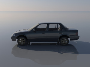Honda Civic Sedan 1991 3D 打印模型