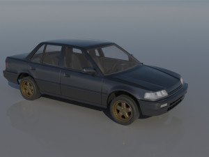Honda Civic Sedan 1991 3D 打印模型