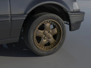 Honda Civic Sedan 1991 3D Print Model