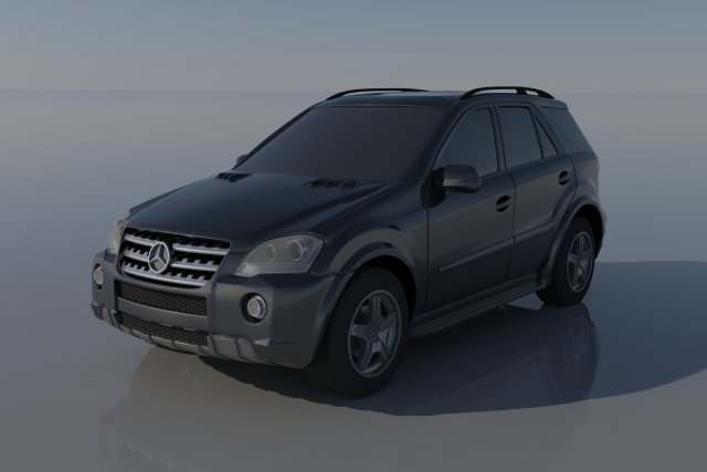 Mercedes Benz ML 63 2009 Modèles 3D en vedette .c4d .max .obj .3ds .fbx .stl .blend 