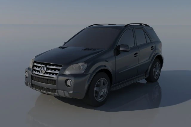 Mercedes Benz ML 63 2009 3D Print Model .c4d .max .obj .3ds .fbx .stl .blend 