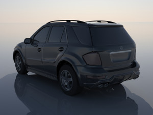 Mercedes Benz ML 63 2009 Modèles 3D en vedette