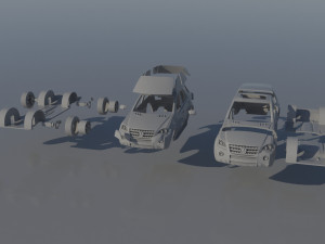 Mercedes Benz ML 63 2009 Modèles 3D en vedette