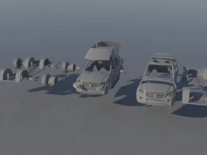Mercedes Benz ML 63 2009 3D Print Model