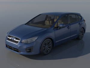 Subaru Impreza 2013 Hatchback Modelo de Impressão 3D