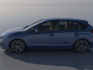 Subaru Impreza 2013 Hatchback Modèles 3D en vedette