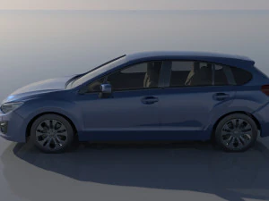 Subaru Impreza 2013 Hatchback 3D Print Model
