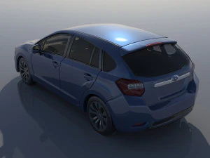 Subaru Impreza 2013 Hatchback 3D Print Model