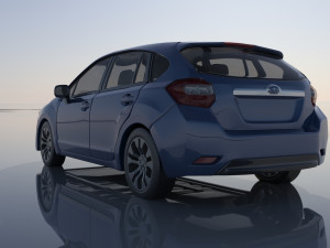 Subaru Impreza 2013 Hatchback Modèles 3D en vedette