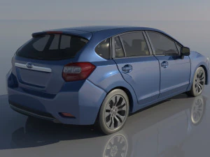 Subaru Impreza 2013 Hatchback 3D Print Model