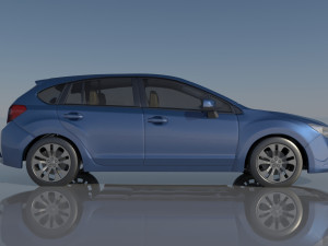 Subaru Impreza 2013 Hatchback Modèles 3D en vedette