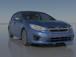Subaru Impreza 2013 Hatchback Modèles 3D en vedette