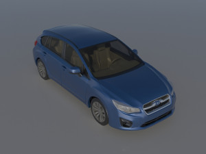 Subaru Impreza 2013 Hatchback Modèles 3D en vedette