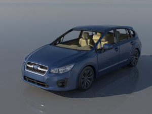 Subaru Impreza 2013 Hatchback Modèles 3D en vedette