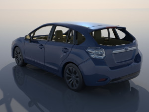 Subaru Impreza 2013 Hatchback Modèles 3D en vedette