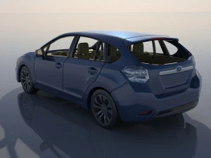 Subaru Impreza 2013 Hatchback 3D Print Model
