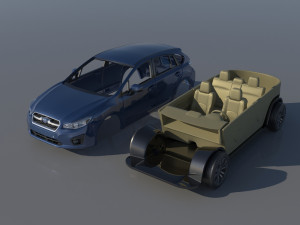 Subaru Impreza 2013 Hatchback Modèles 3D en vedette