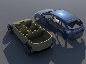 Subaru Impreza 2013 Hatchback Modèles 3D en vedette