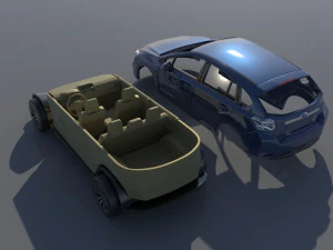 Subaru Impreza 2013 Hatchback 3D Print Model