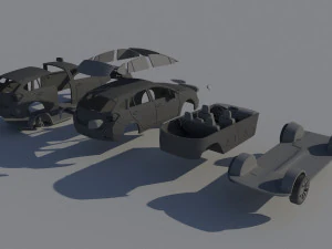 Subaru Impreza 2013 Hatchback 3D Print Model