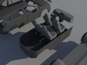 Subaru Impreza 2013 Hatchback 3D Print Model