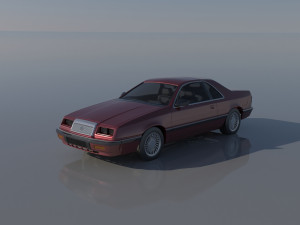 Chrysler LeBaron Coupe 1989 3D Print Model