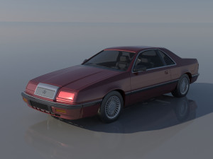 Chrysler LeBaron Coupe 1989 3D Принт Модель