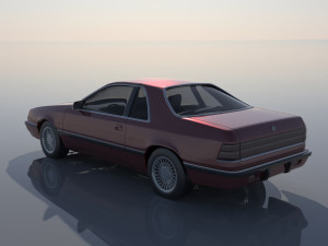 Chrysler LeBaron Coupe 1989 3D Принт Модель