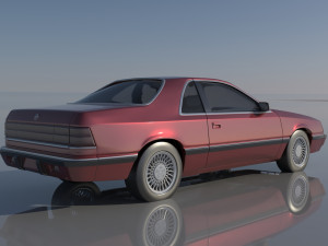 Chrysler LeBaron Coupe 1989 3D Принт Модель