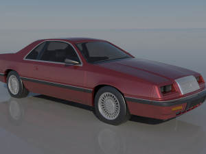Chrysler LeBaron Coupe 1989 3D Принт Модель