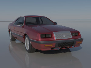 Chrysler LeBaron Coupe 1989 3D Принт Модель