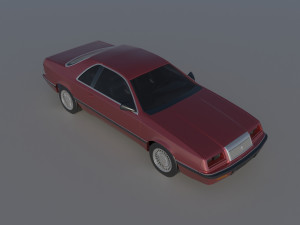 Chrysler LeBaron Coupe 1989 3D Принт Модель