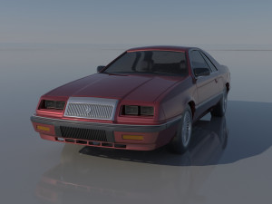 Chrysler LeBaron Coupe 1989 3D Принт Модель