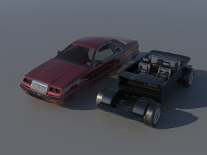 Chrysler LeBaron Coupe 1989 3D Принт Модель