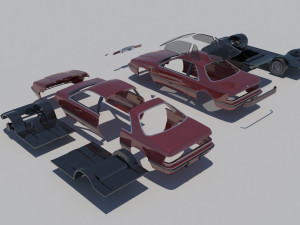 Chrysler LeBaron Coupe 1989 3D Принт Модель
