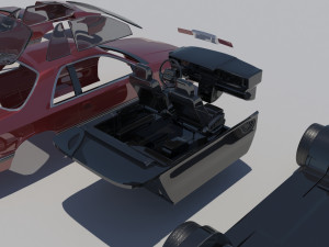 Chrysler LeBaron Coupe 1989 3D Принт Модель