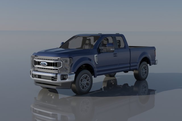 Fo-rd F-250 SuperCab 3D 打印模型 .c4d .max .obj .3ds .fbx .stl .blend 