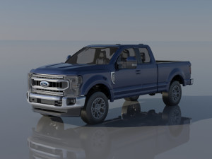 Fo-rd F-250 SuperCab 3D Print Model
