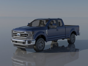 Fo-rd F-250 SuperCab 3D 打印模型