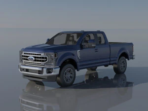Fo-rd F-250 SuperCab 3D Print Model