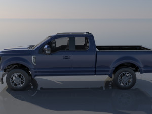 Fo-rd F-250 SuperCab 3D 打印模型