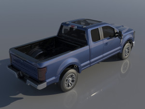 Fo-rd F-250 SuperCab 3D 打印模型